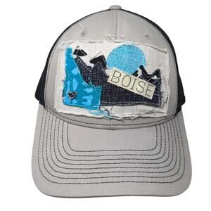 Boise Snapback Trucker Cap Gray One Size Adjustable Mesh Back Sweet Caps